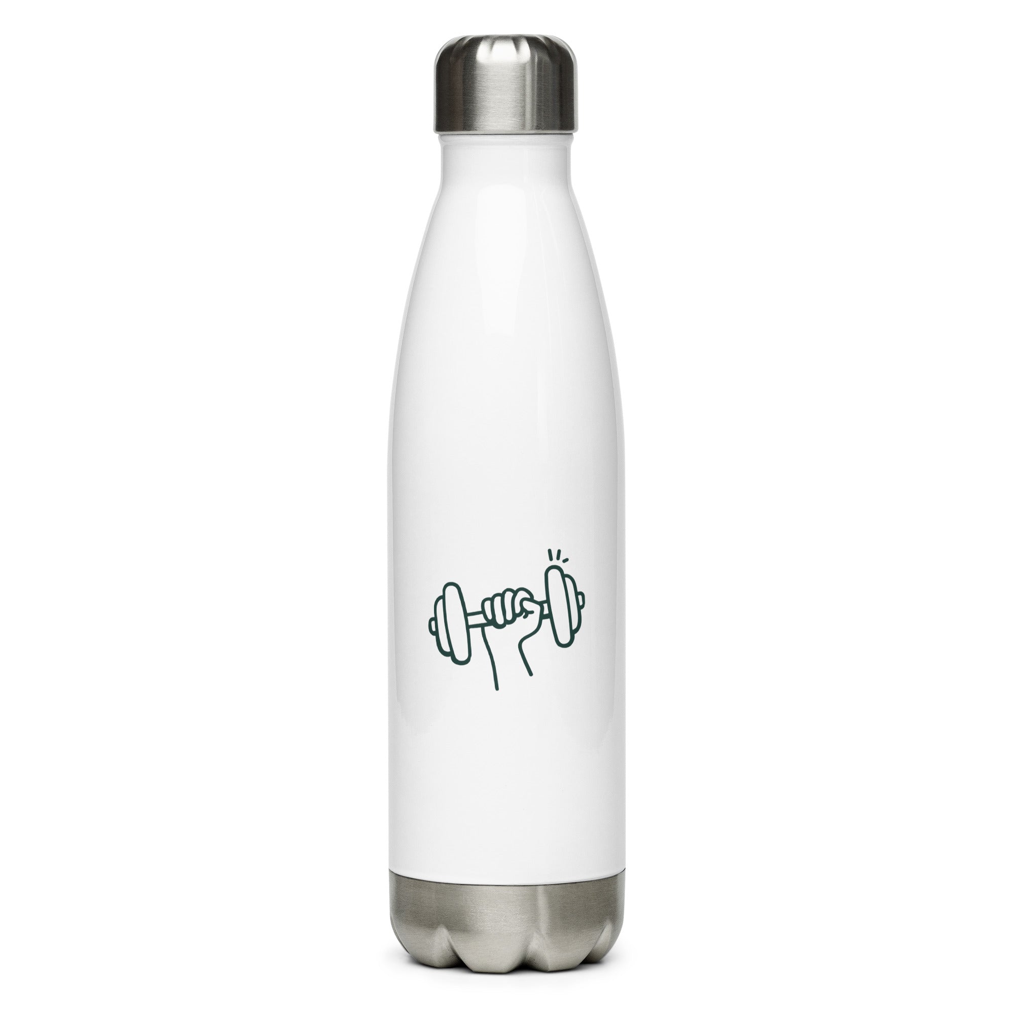 White Stainless Steel Water Bottle - Find Your Strength