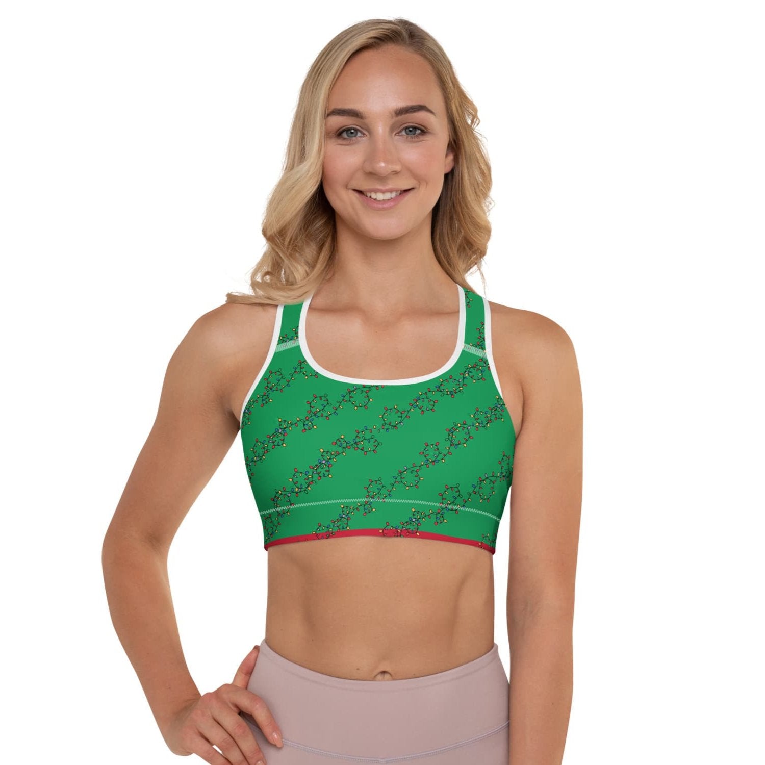 women-christmas-outfit-green-sports-bra