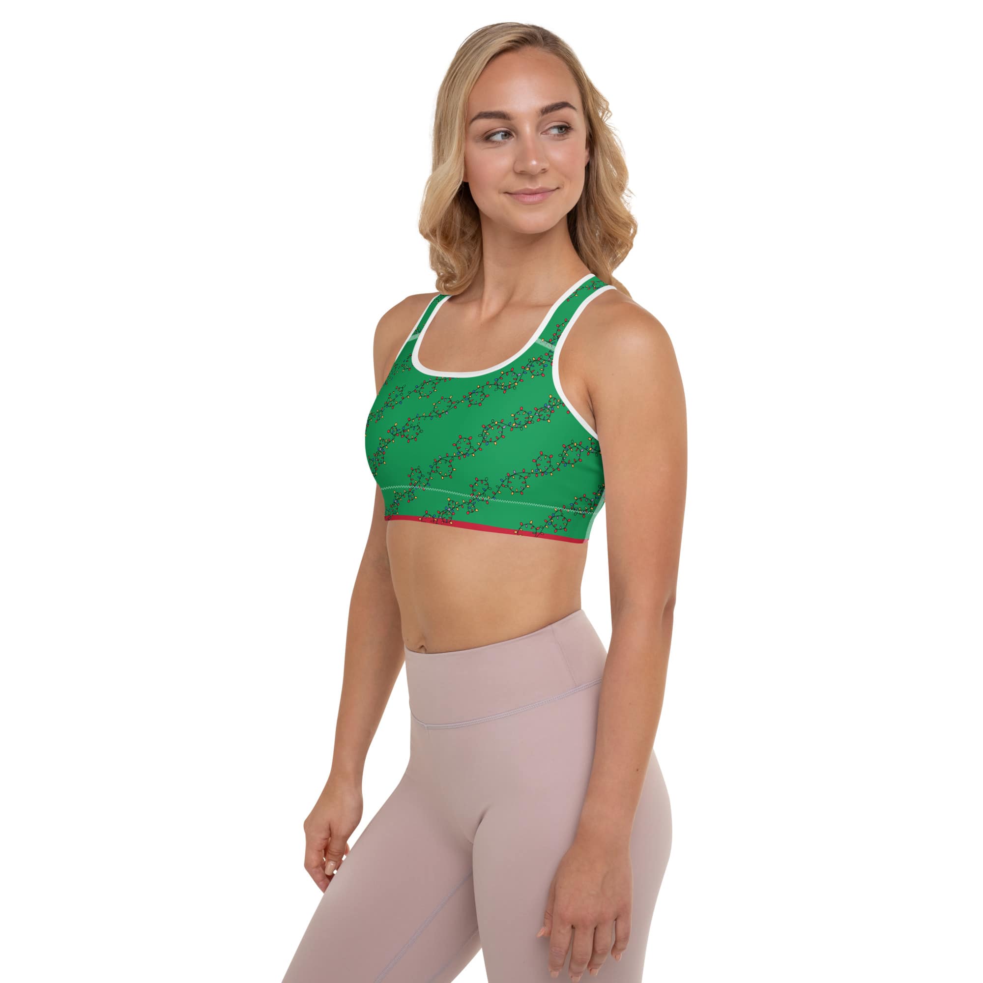 women-christmas-outfit-green-sports-bra